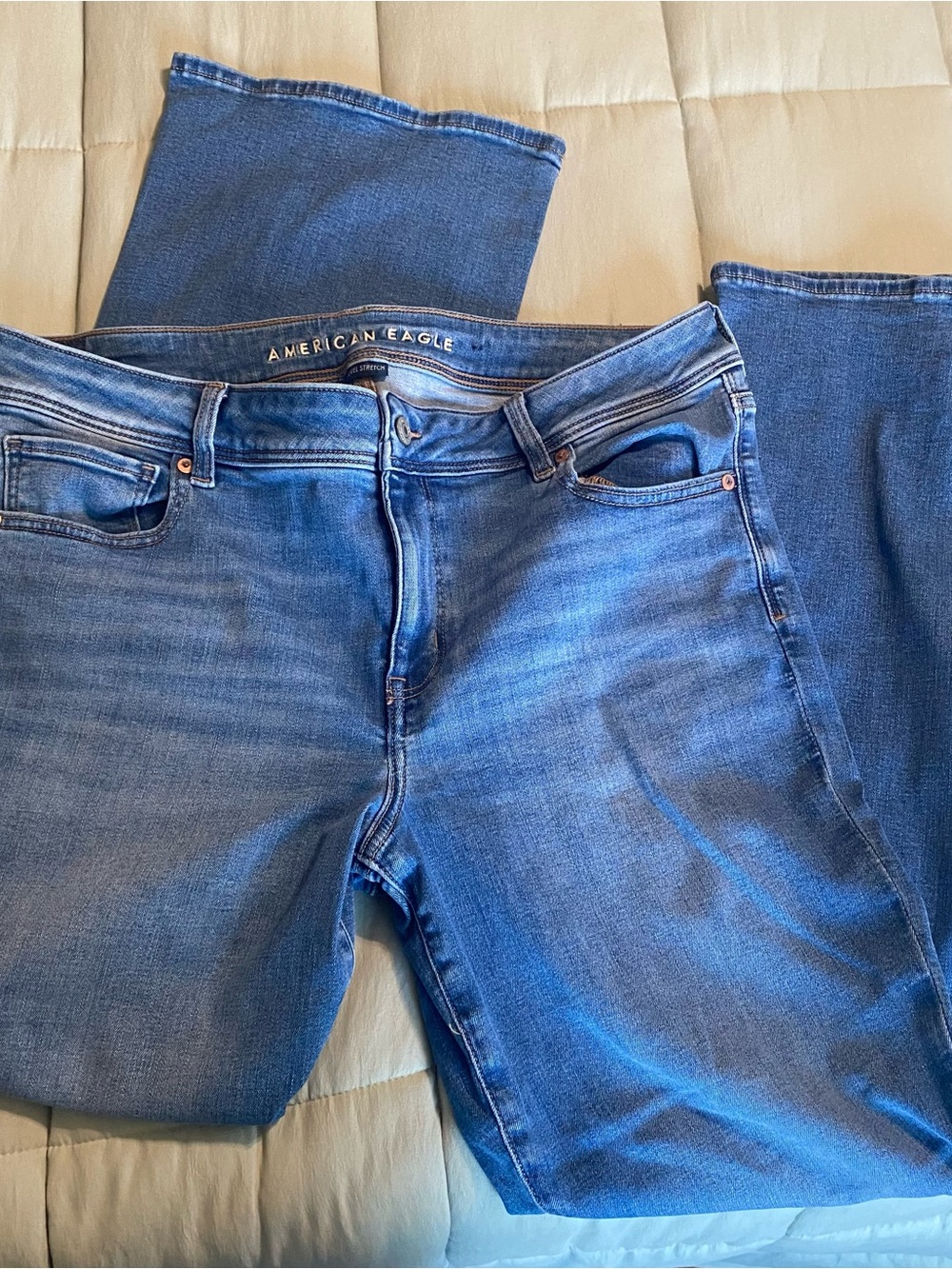 American Eagle Outfitters Low-Rise Kick Bootcut Jeans